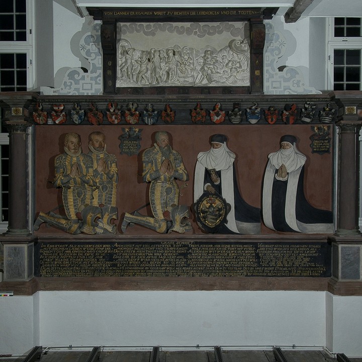 Epitaph Joachim I. von Schönberg und seiner Ehefrau, Endzustand nach der Restaurierung, Februar 2016.