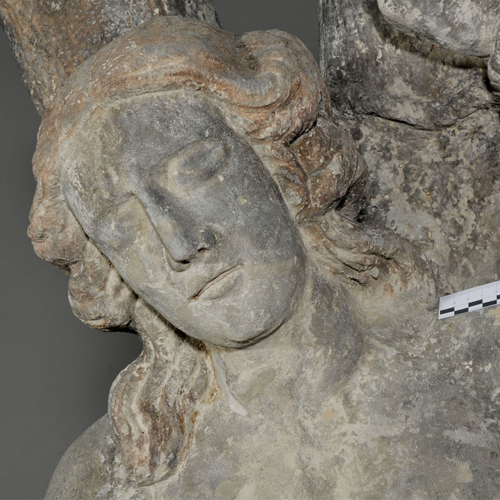 Sandsteinstatue des Heiligen Sebastian in Schweinerden/Panschwitz-Kuckau