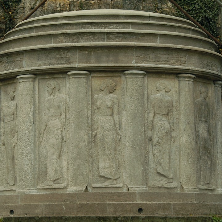 Lingnermausoleum, Endzustand mit restaurierten und konservierten Oberflächen, Herbst 2012.